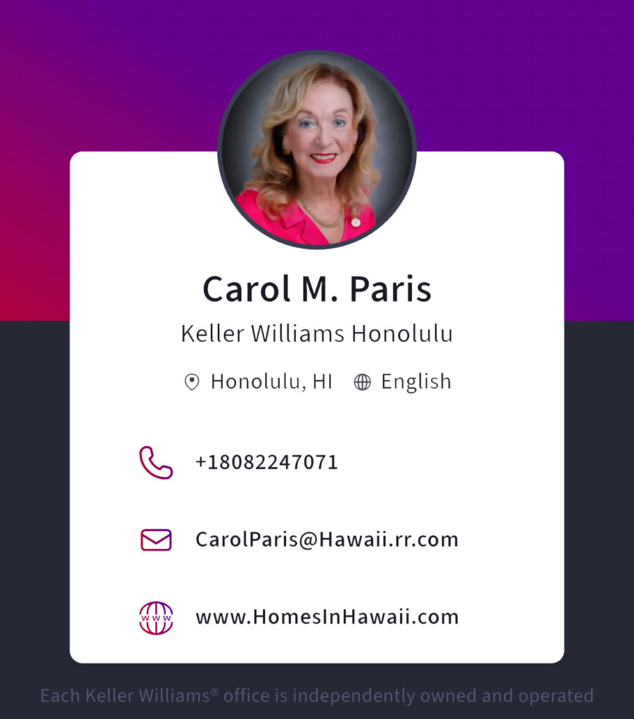 Carol Mobile App Realtor Info